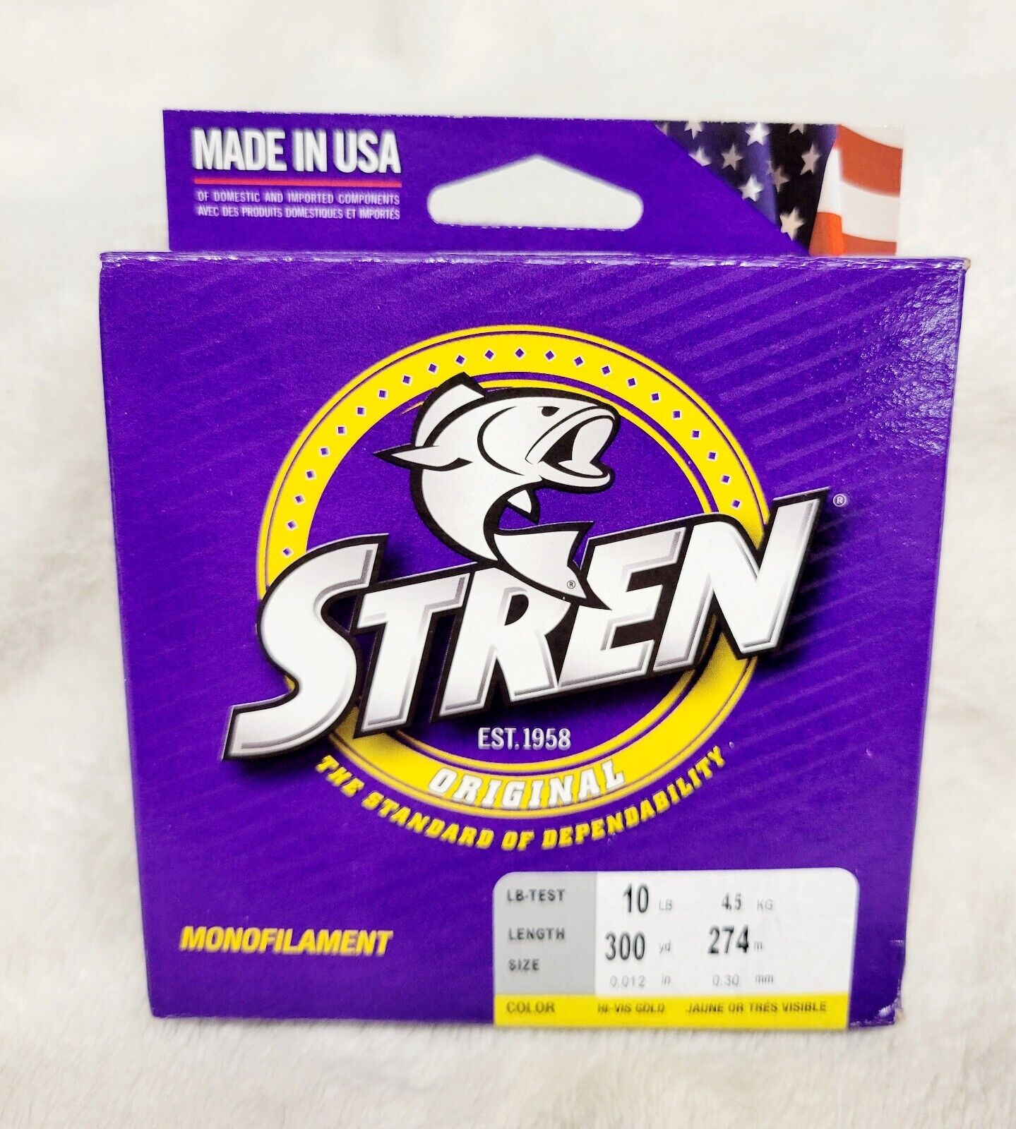 Stren Monofilament Hi-Vis Gold Fishing Line