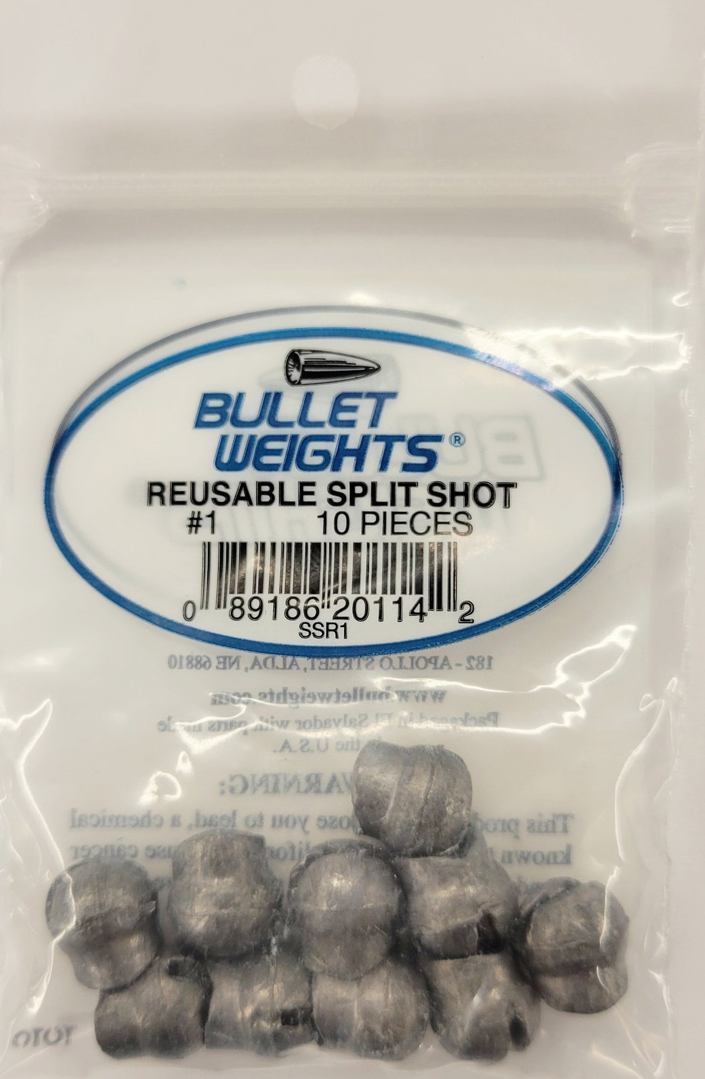 BULLET WEIGHTS REUSABLE SPLIT SHOT