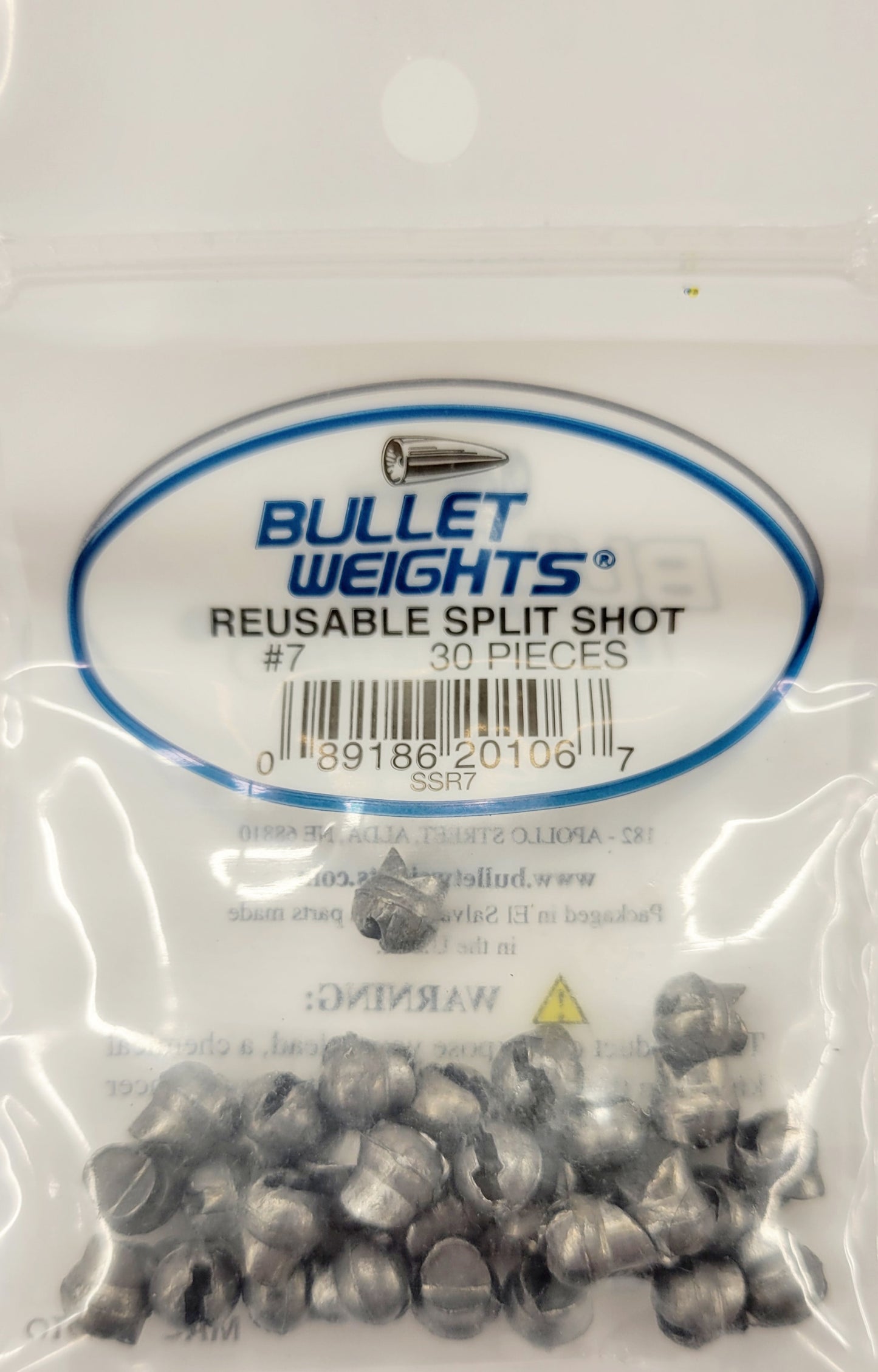 BULLET WEIGHTS REUSABLE SPLIT SHOT