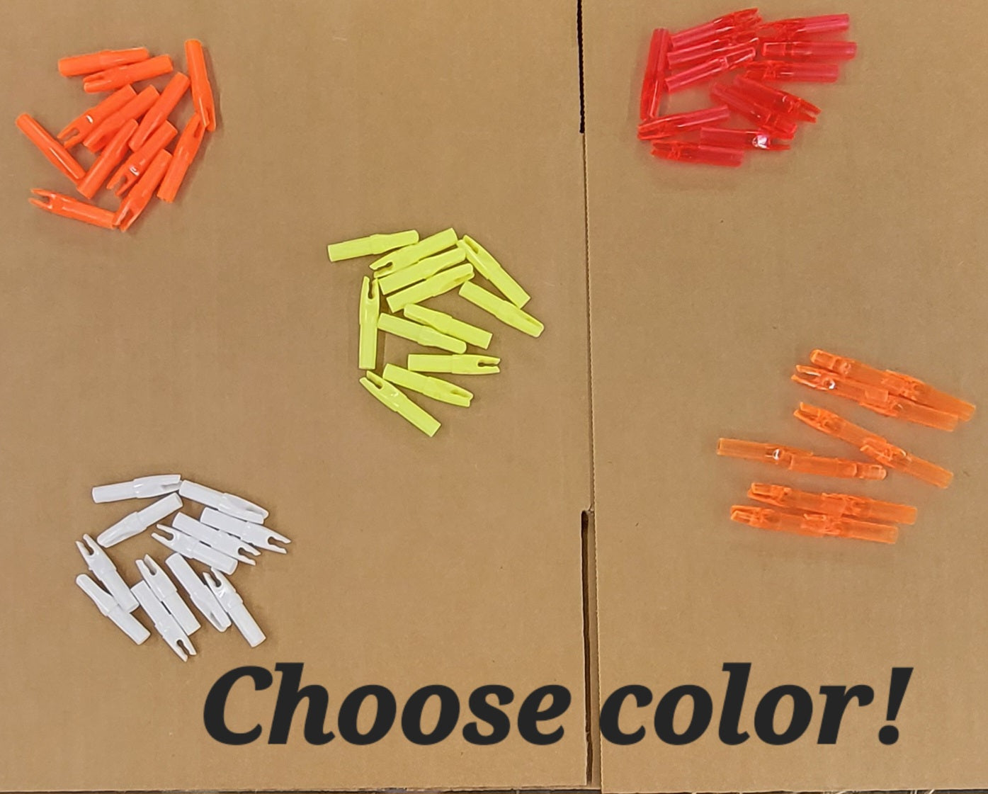 Bohning H. E. Nock Fits Easton "H"- Nock System 12PK 401024 CHOOSE COLOR