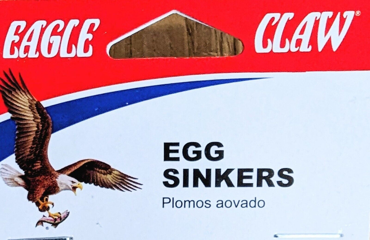 (4 Pack) Eagle Claw Egg Sinkers, Available Sizes - 1/4oz, 1/2oz, 3/4oz