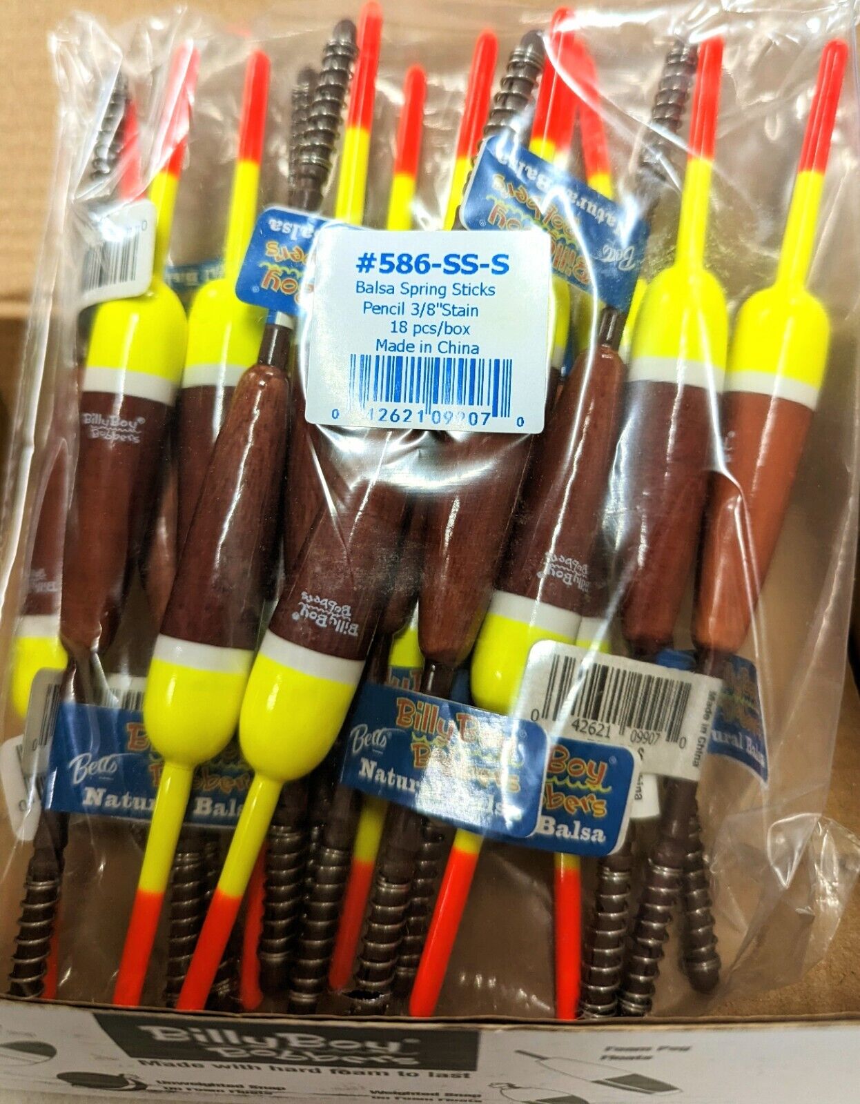 Betts Balsa Spring Sticks Pencil 3/8" Stain #586-SS-S 18pc