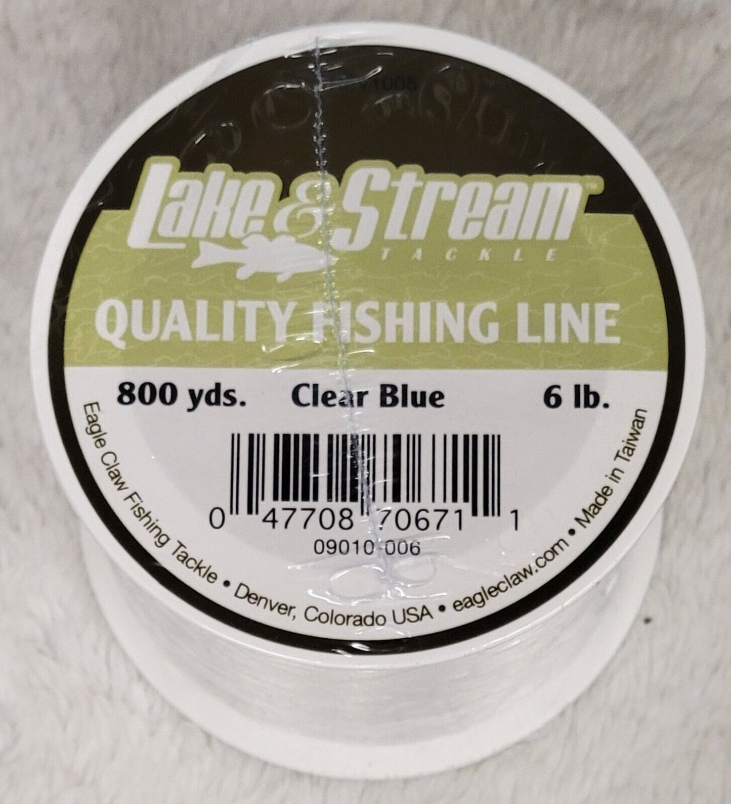 Lake & Stream Clear Blue Monofilament Line Choose Size