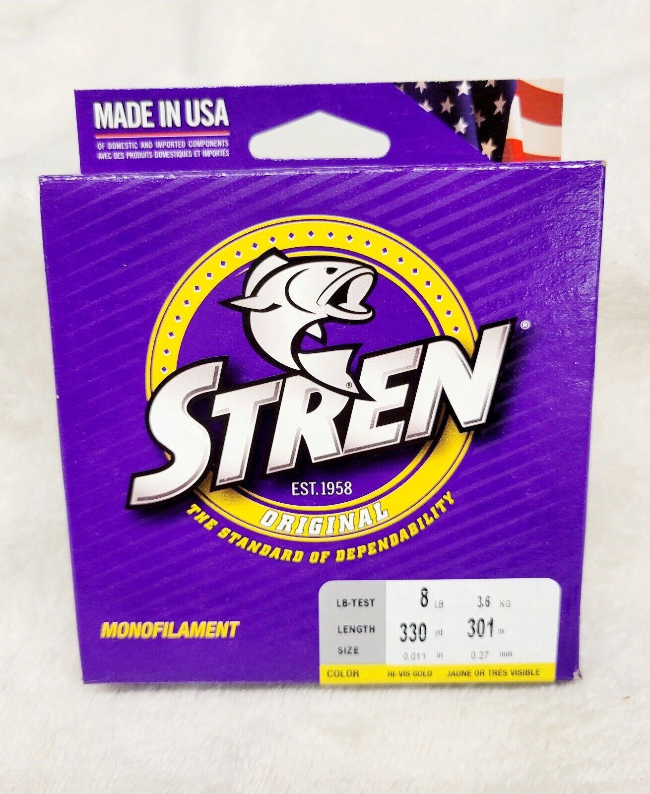 Stren Monofilament Hi-Vis Gold Fishing Line