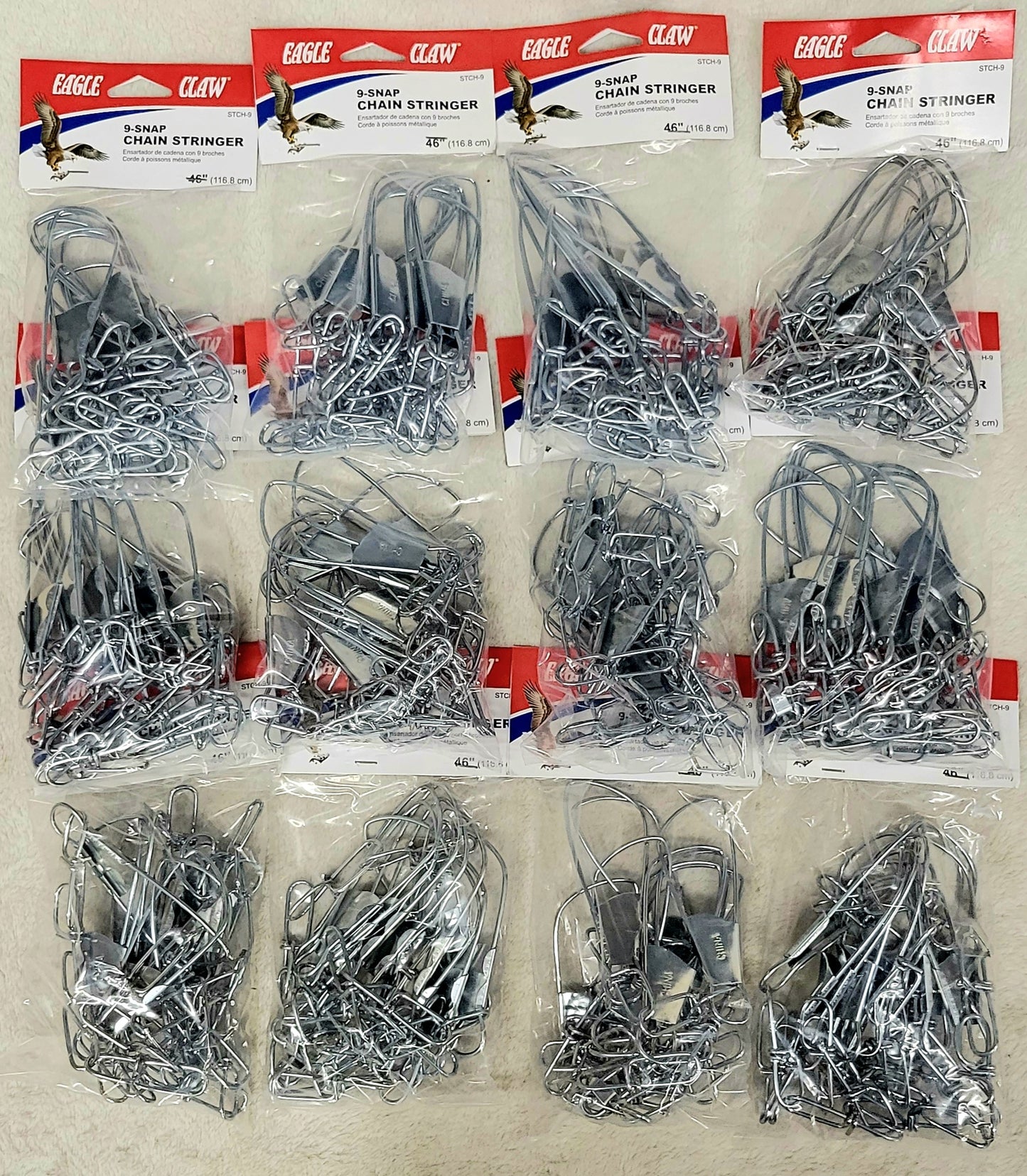Eagle Claw Chain Stringer 9 Snap #STCH-9 (LOT of 6)