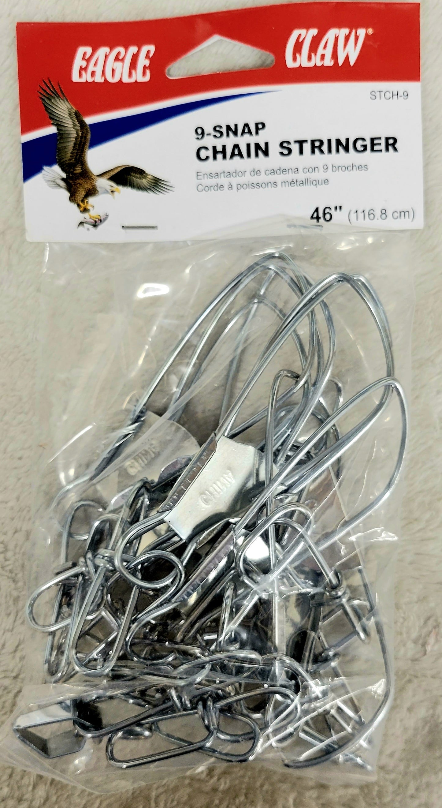 Eagle Claw Chain Stringer 9 Snap #STCH-9 (LOT of 6)