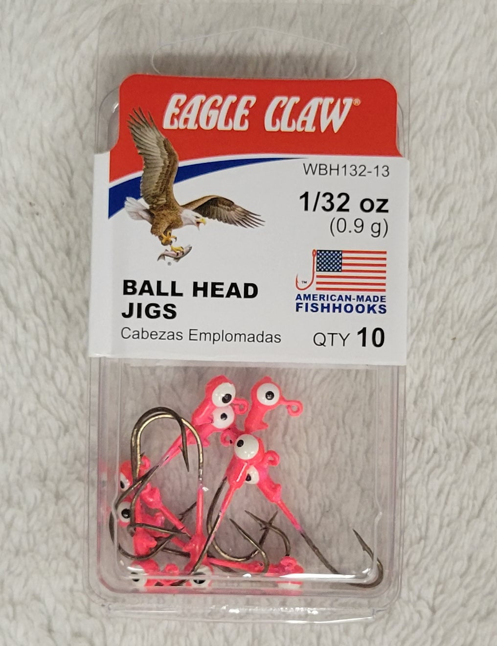 Eagle Claw Ball Head Jigs - Choose from many different sizes & colors.