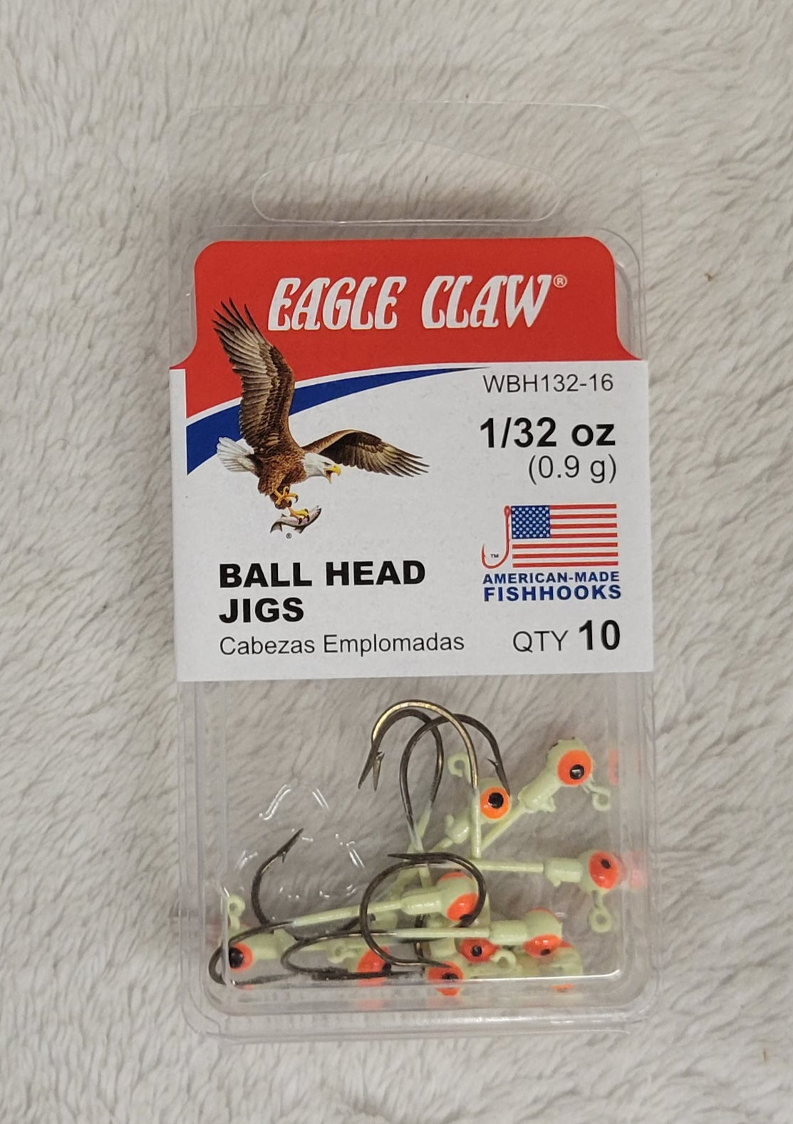 Eagle Claw Ball Head Jigs - Choose from many different sizes & colors.
