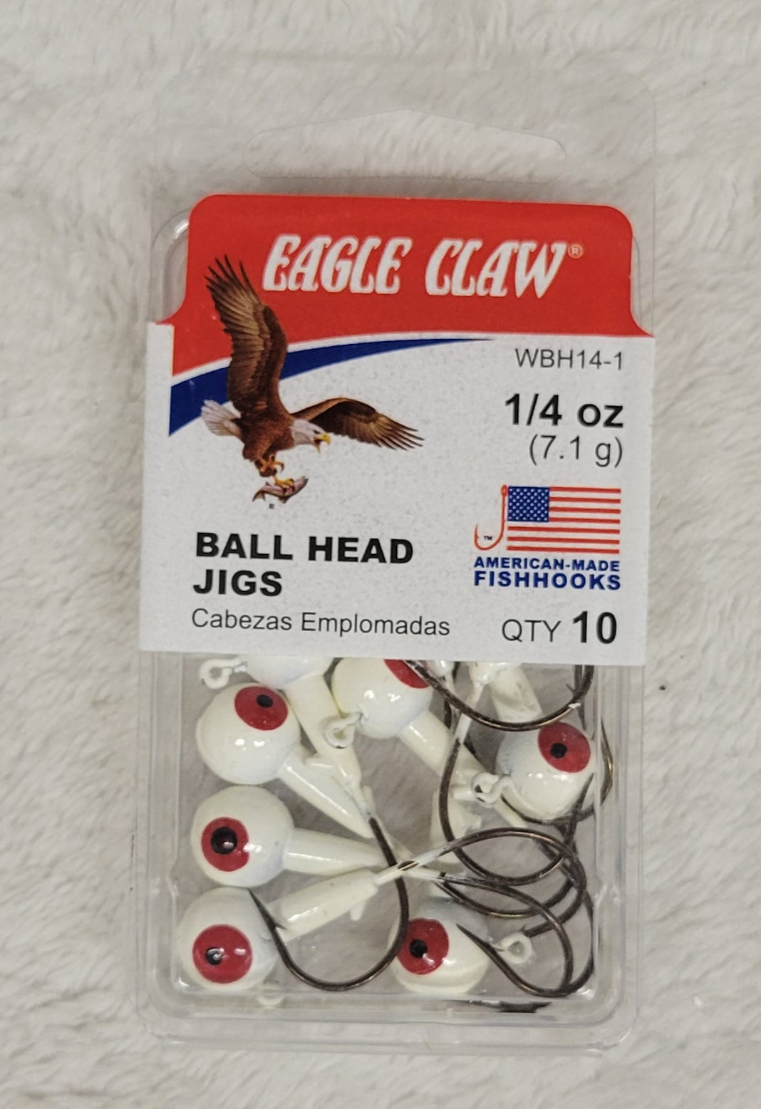 Eagle Claw Ball Head Jigs - Choose from many different sizes & colors.