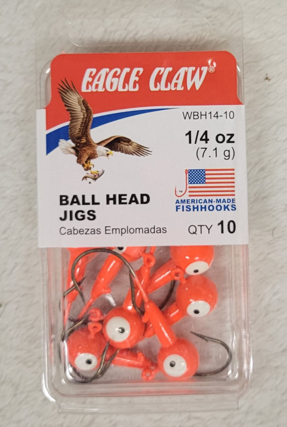 Eagle Claw Ball Head Jigs - Choose from many different sizes & colors.