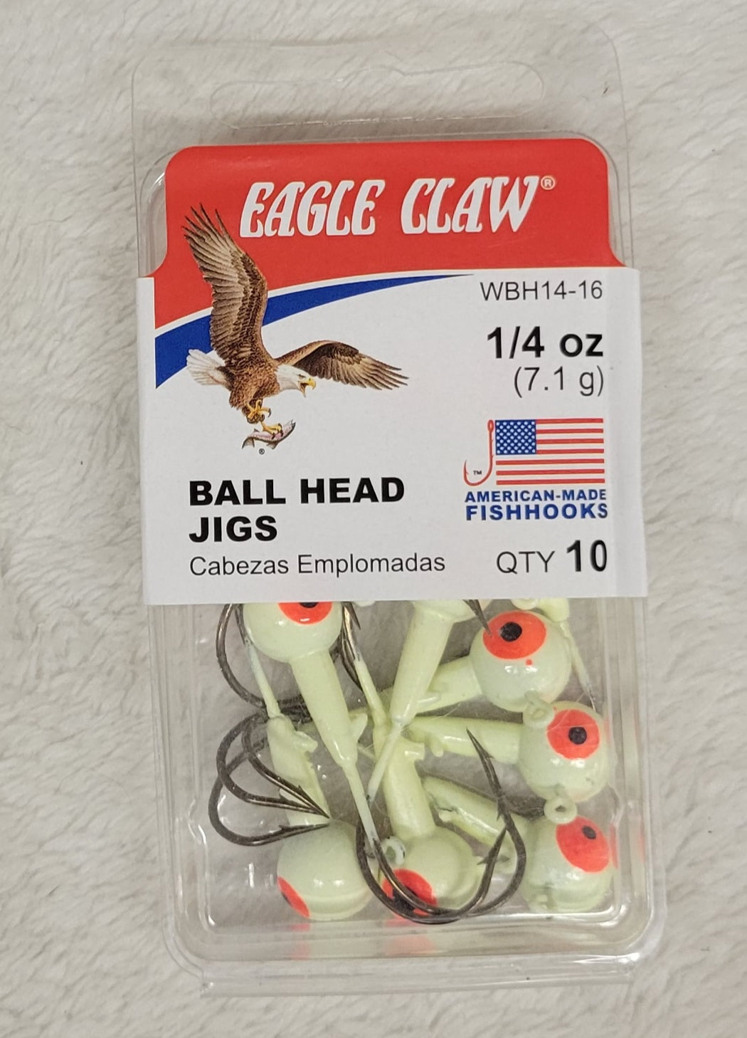 Eagle Claw Ball Head Jigs - Choose from many different sizes & colors.