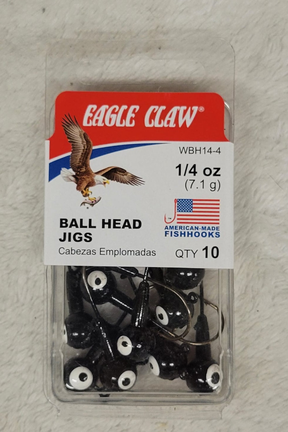 Eagle Claw Ball Head Jigs - Choose from many different sizes & colors.