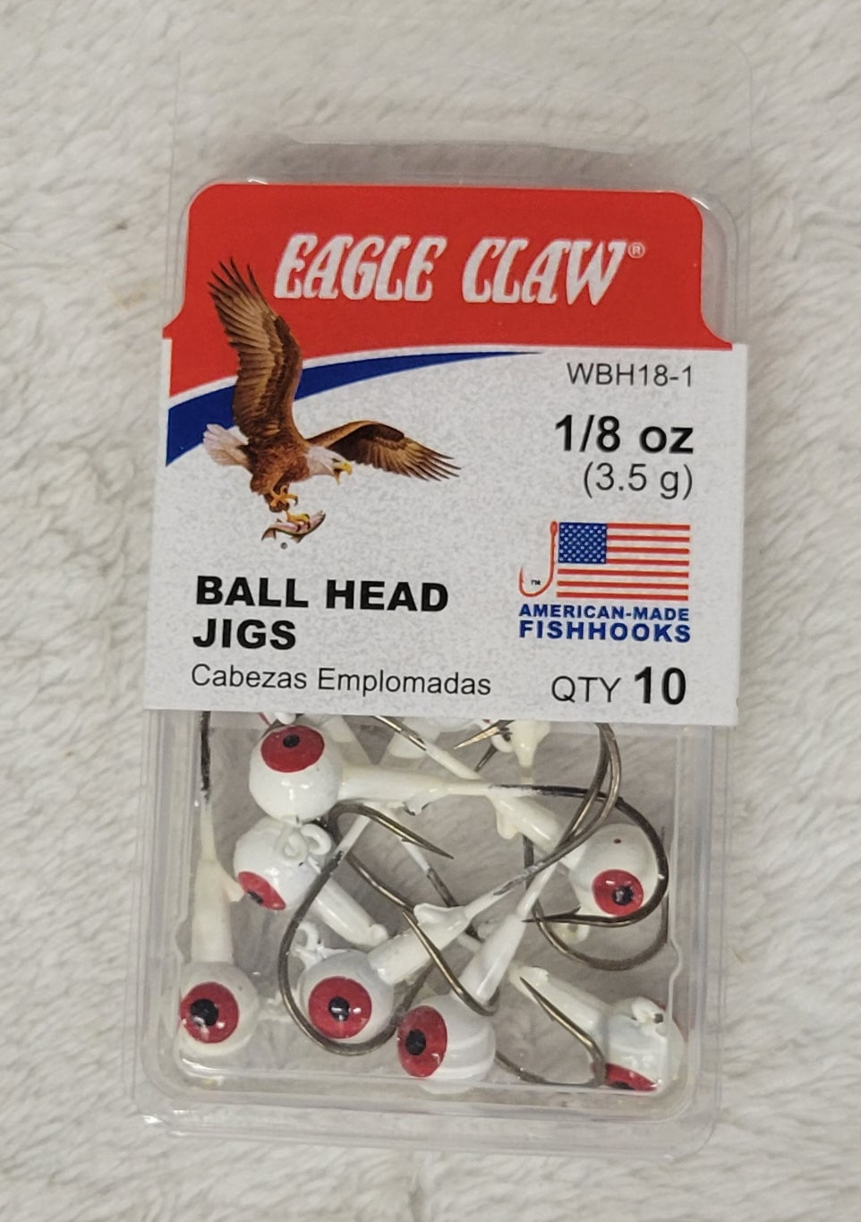 Eagle Claw Ball Head Jigs - Choose from many different sizes & colors.