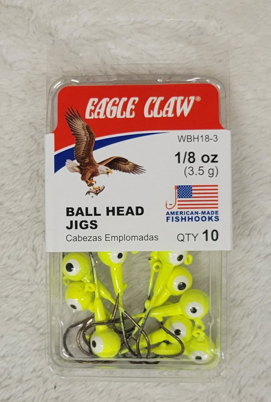 Eagle Claw Ball Head Jigs - Choose from many different sizes & colors.