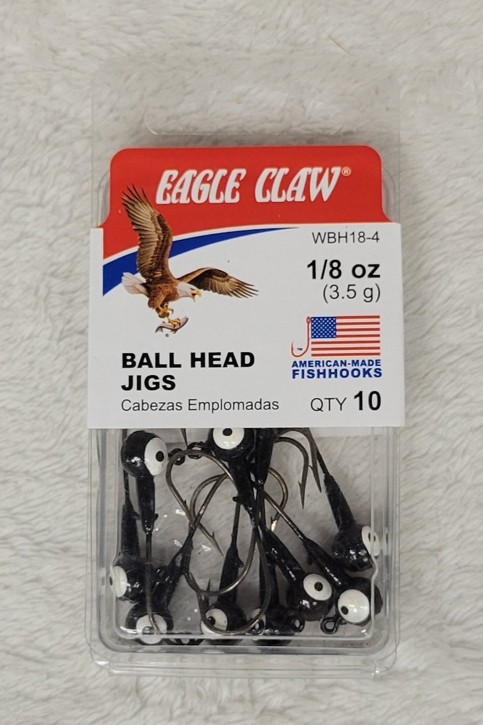 Eagle Claw Ball Head Jigs - Choose from many different sizes & colors.