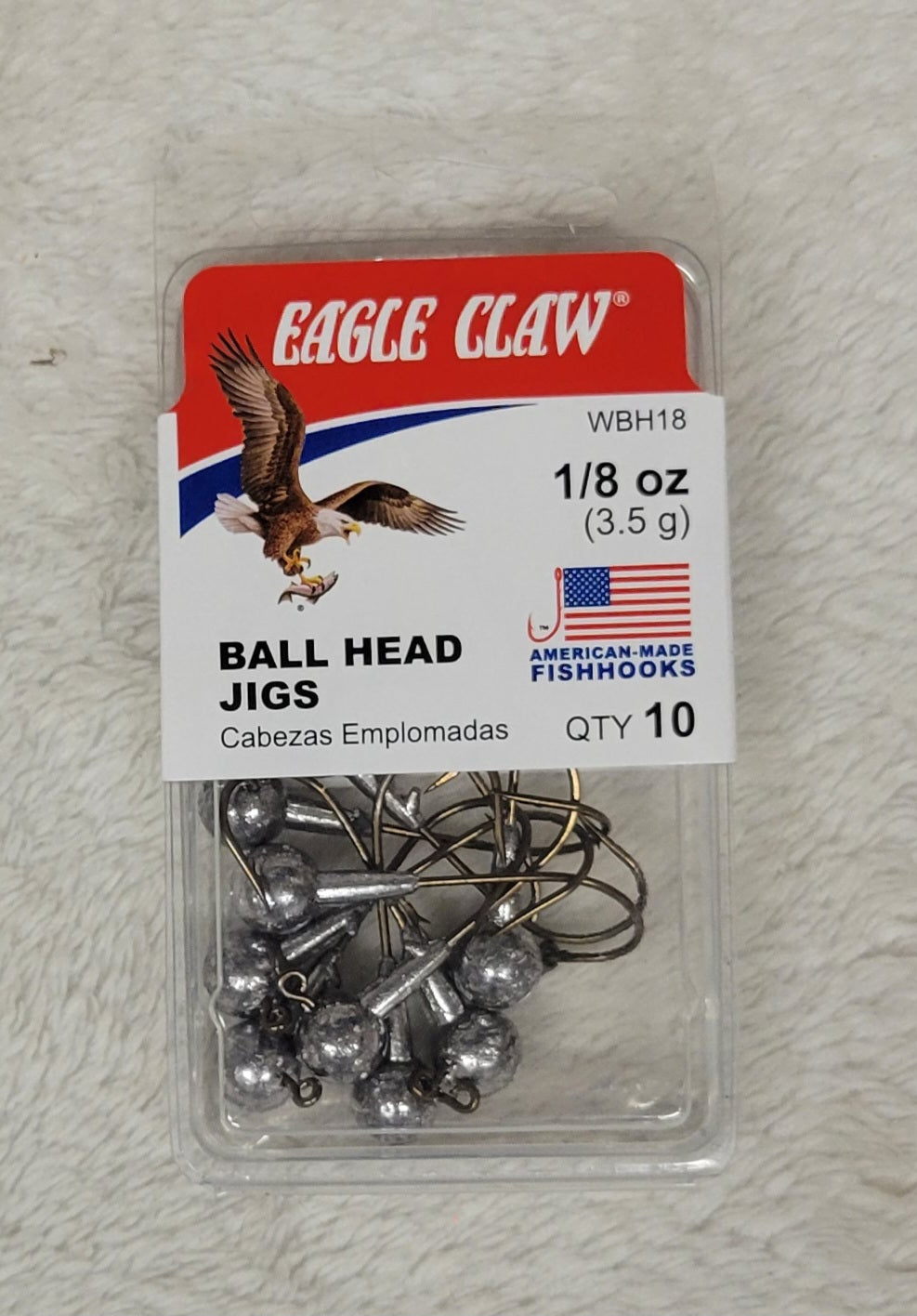 Eagle Claw Ball Head Jigs - Choose from many different sizes & colors.