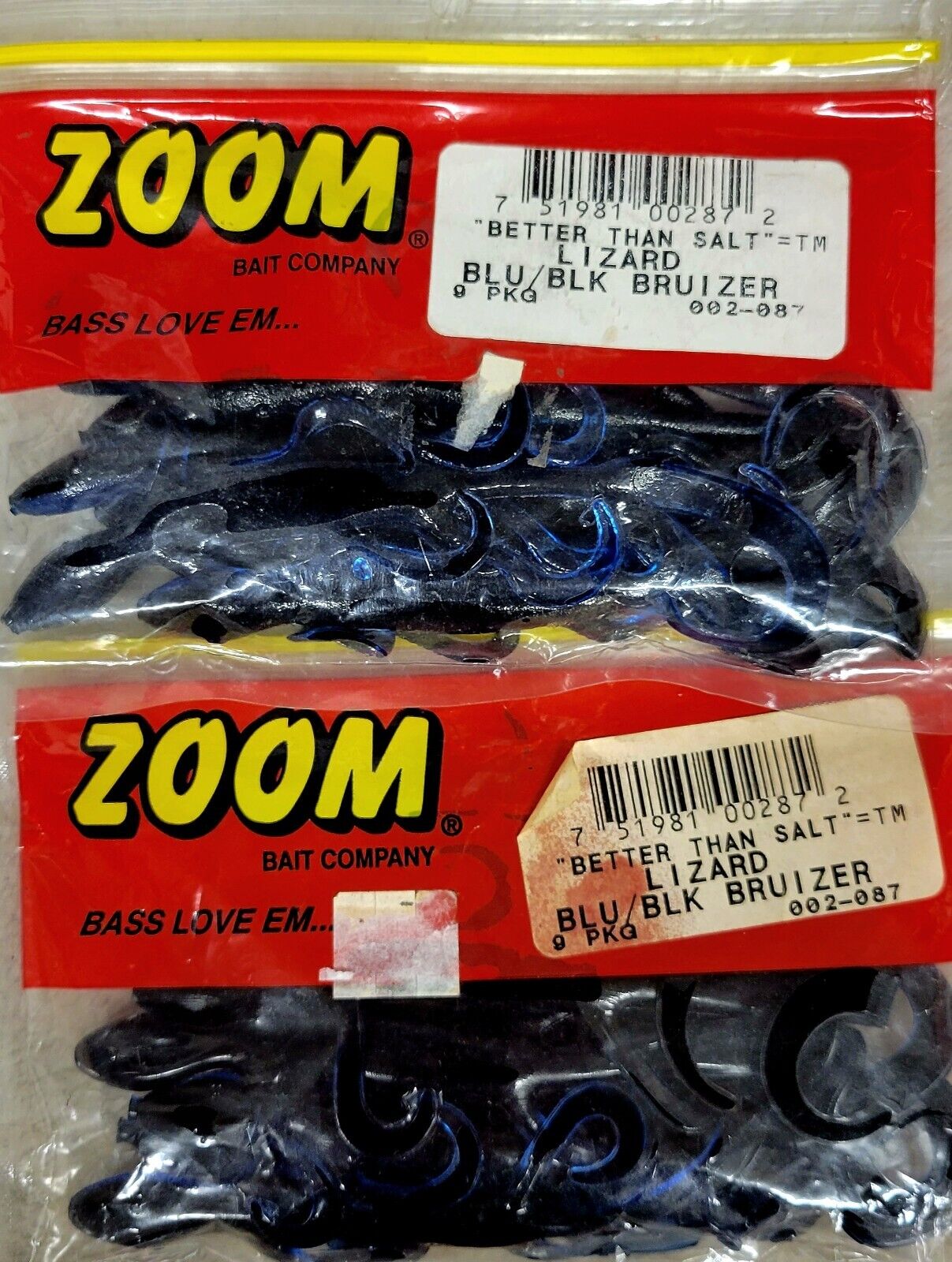Zoom Super Salt Plus Lizard 6" !!2 PACKS!! - Choose Color