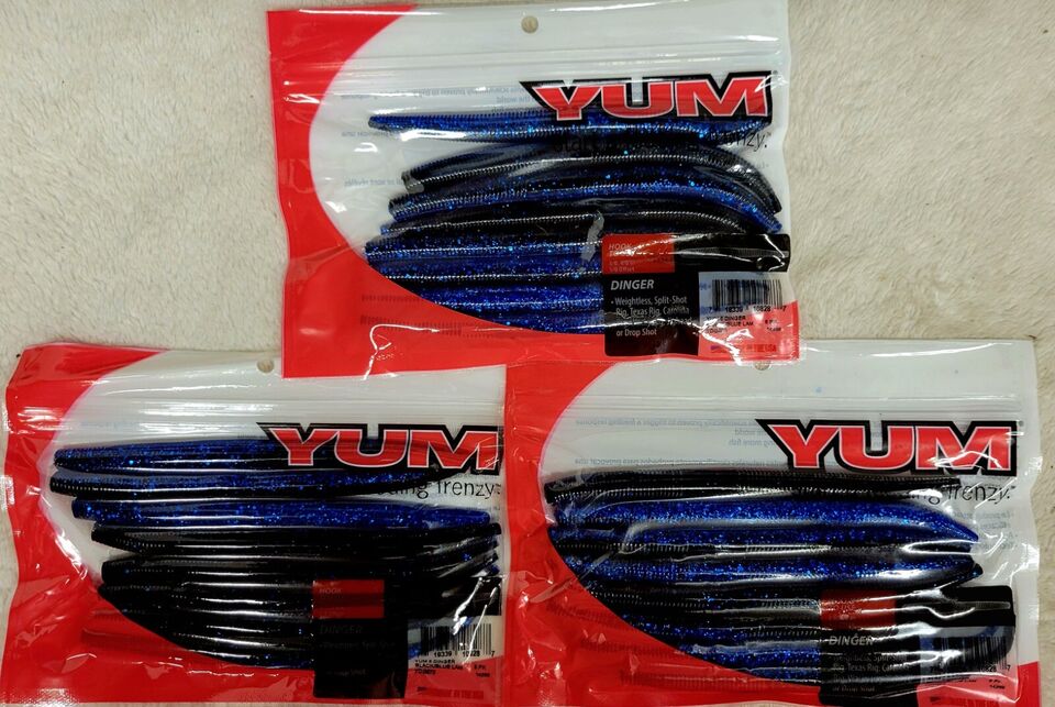 **LOT OF 3** Yum Dinger 5” 8 per Pack Choice of colors