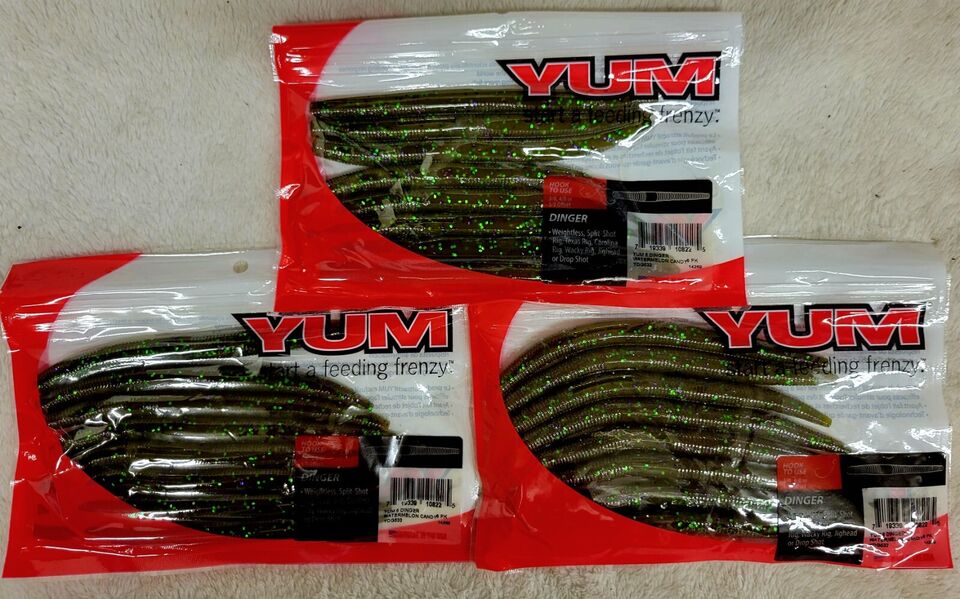 **LOT OF 3** Yum Dinger 5” 8 per Pack Choice of colors