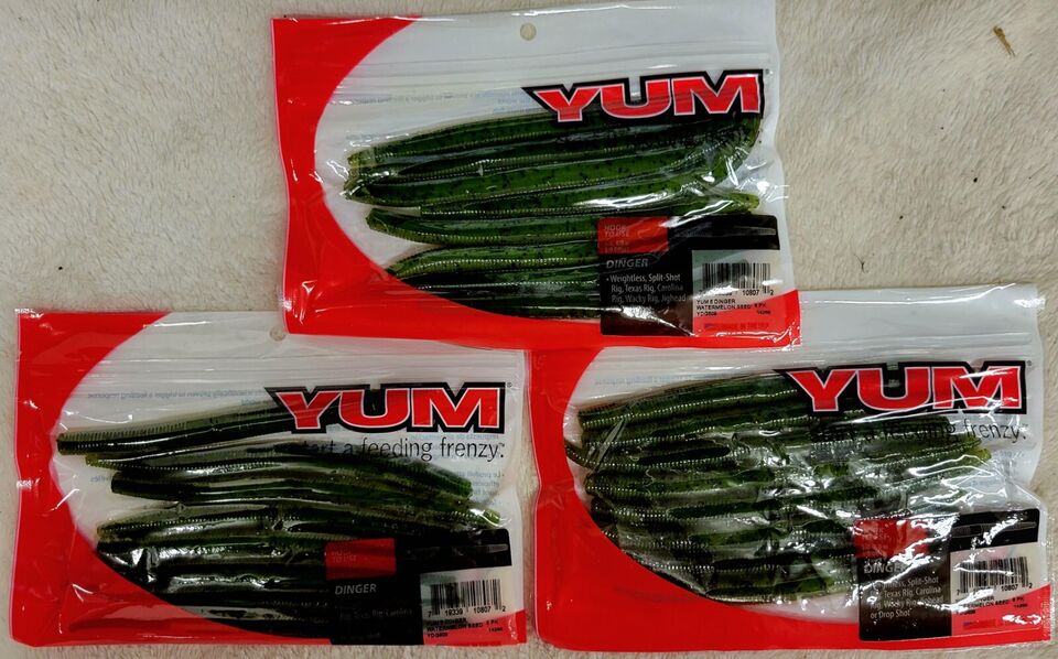 **LOT OF 3** Yum Dinger 5” 8 per Pack Choice of colors