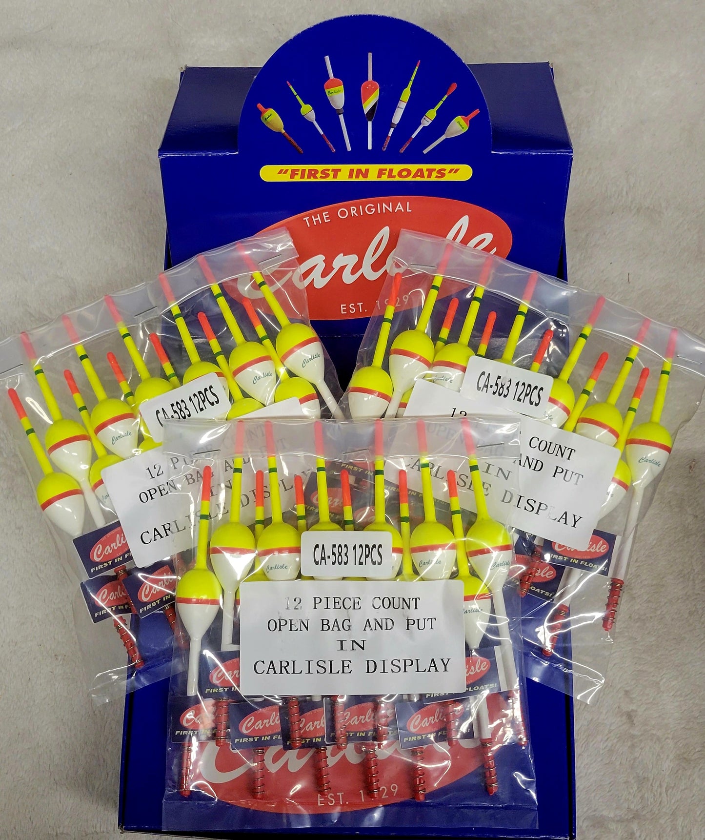 Carlisle Spring Floats 36pc Box