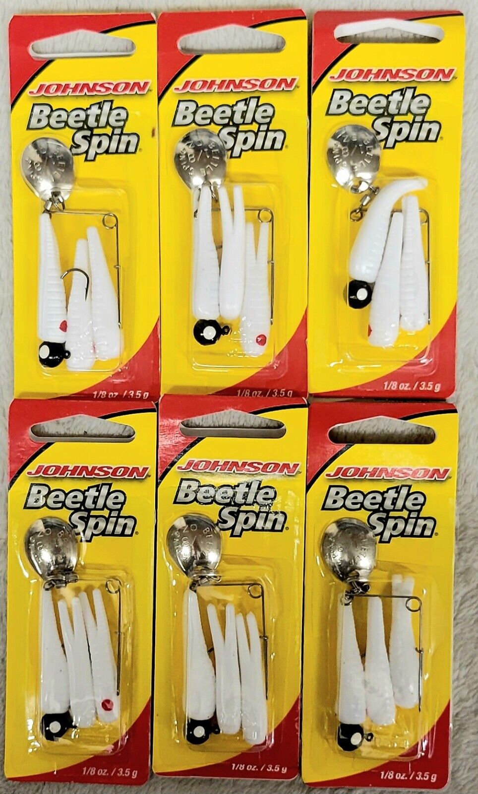 Johnson Beetle Spin 1/8 ounce Choose Color
