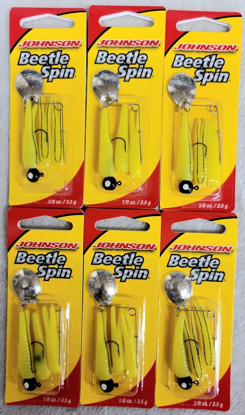 Johnson Beetle Spin 1/8 ounce Choose Color