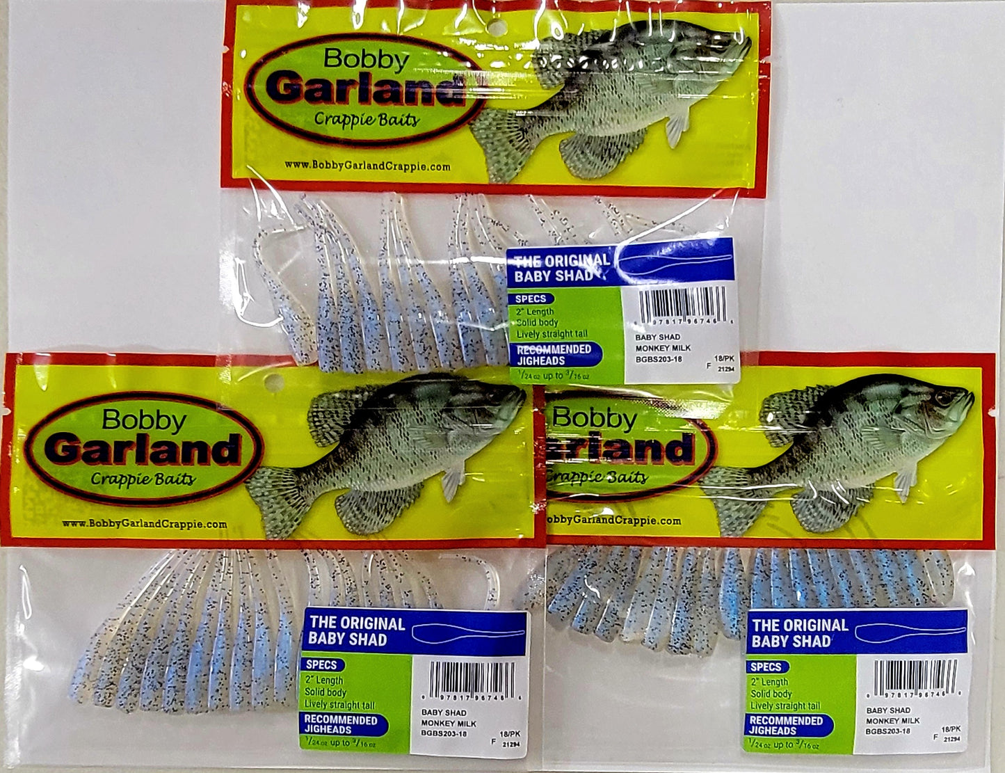 Bobby Garland The Original Baby Shad 2" CHOOSE COLOR