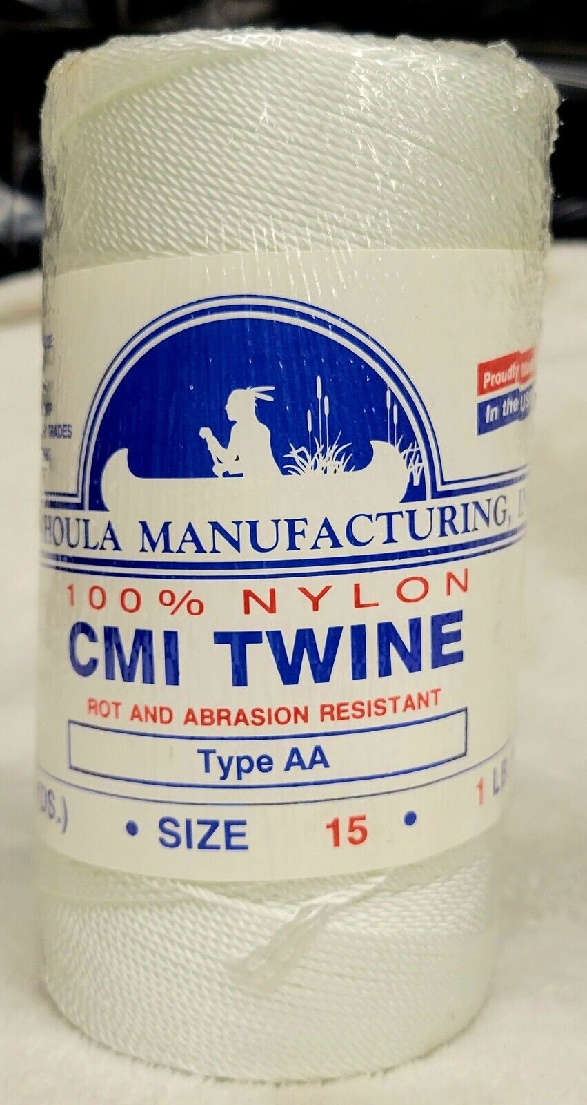 CMI Twine 100% Nylon Type AA Rot & Abrasion Resistant 1lb White