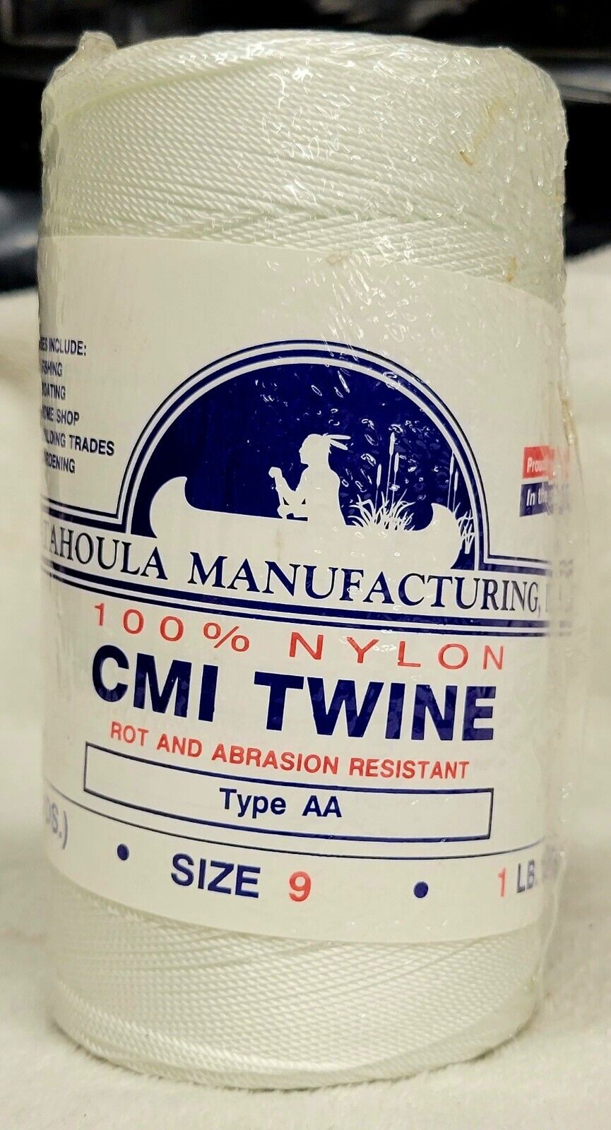 CMI Twine 100% Nylon Type AA Rot & Abrasion Resistant 1lb White
