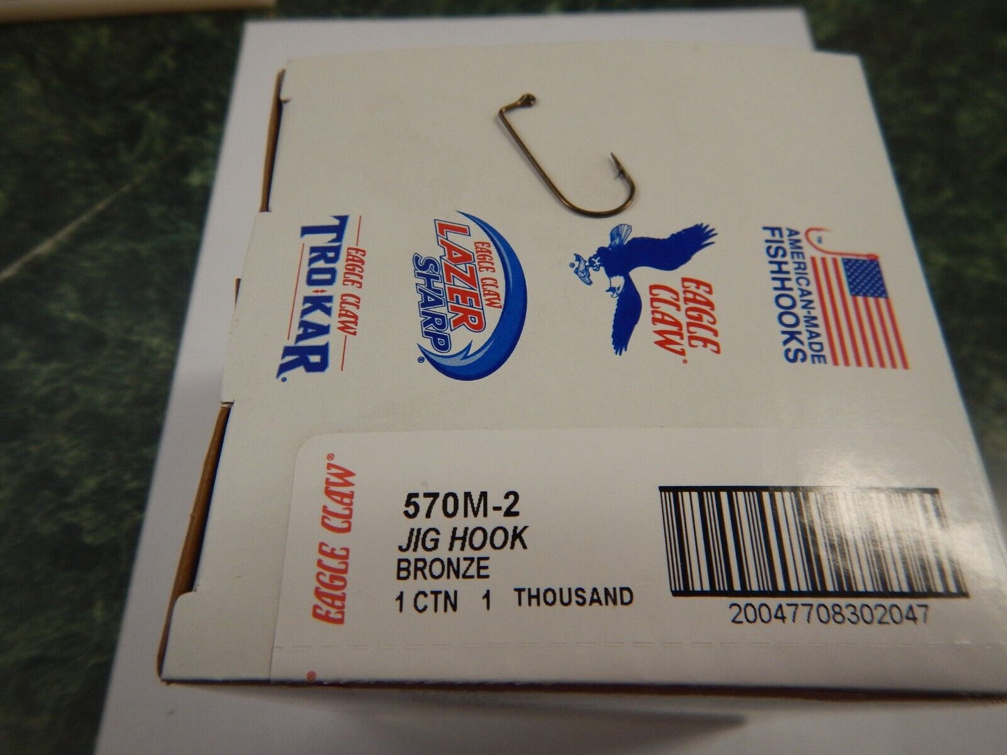 Eagle Claw 570M-2 Jig Hook Bronze 1000 count