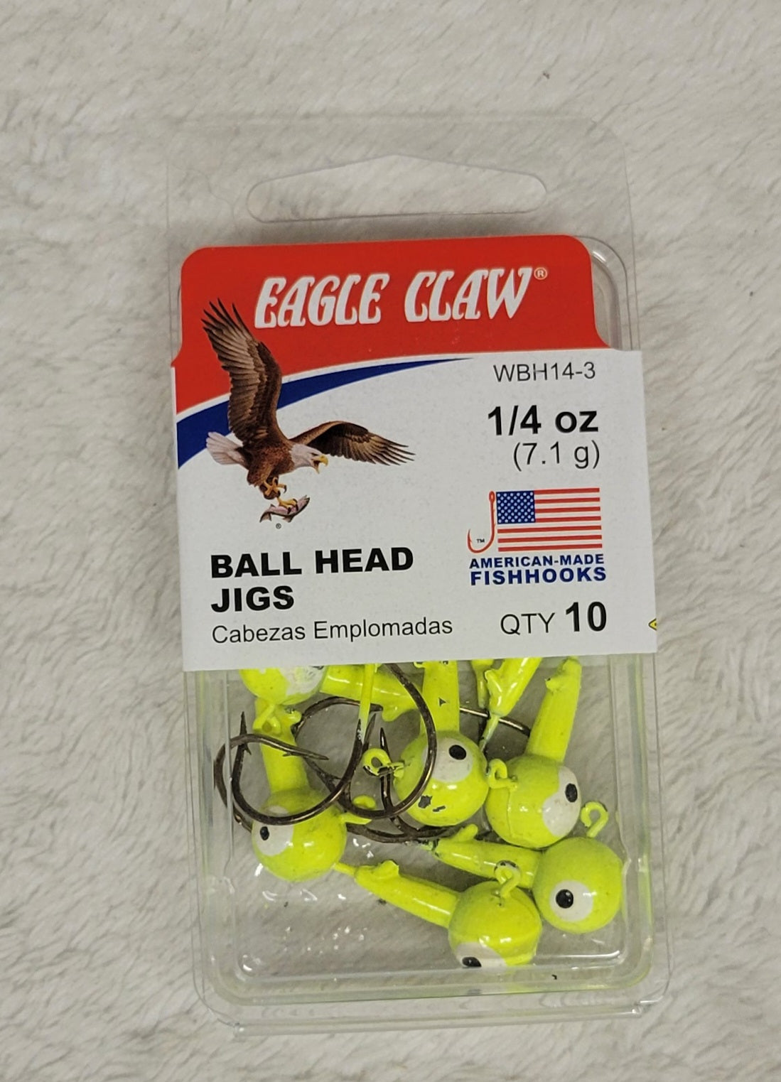 Eagle Claw Ball Head Jigs - Choose from many different sizes & colors.