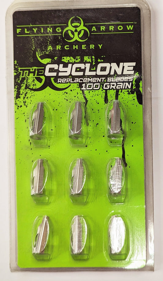 Flying Arrow Archery The Cyclone Replacement Blades 100 Grain C9-100 1" Dia.